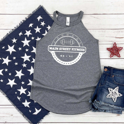 Main Street Fitness Halter Tank - Winks Design Studio,LLC