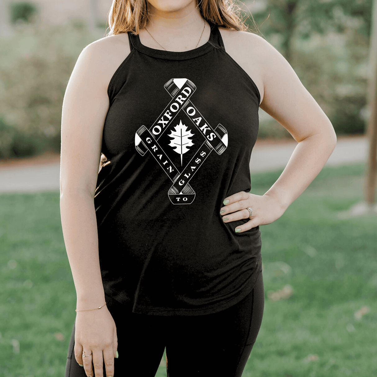 Oxford Oaks Distillery Halter Top - Winks Design Studio,LLC