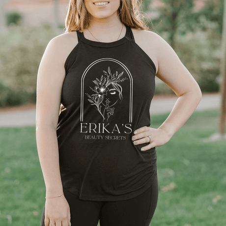 Erika's Beauty Secrets Halter Tank - Winks Design Studio,LLC