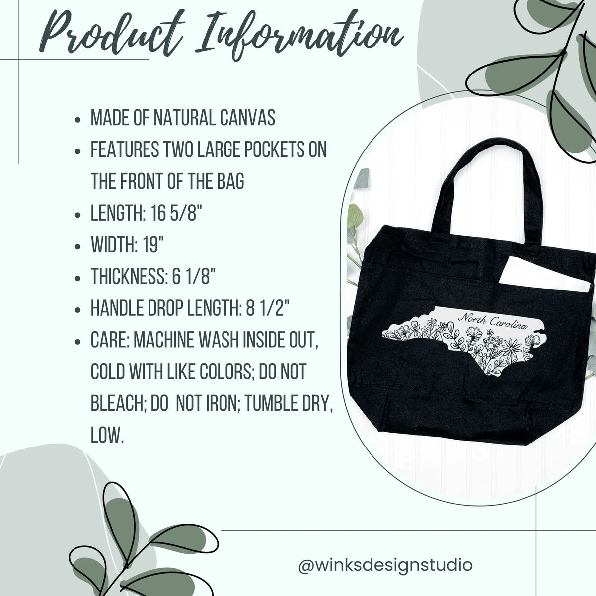 Winks Design Studio Granville Gardeners Tote handbag with multiple pockets, made of durable material, suitable for gardening and everyday use