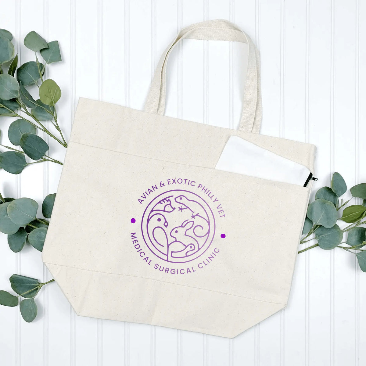 Winks Design Studio LLC Avian Exotic tote handbag with multiple pockets, natural-colored, stylish and spacious for everyday use.