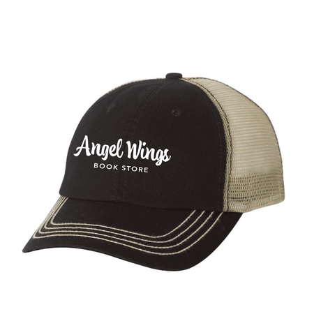 Angel Wings Bookstore Trucker Hat - Winks Design Studio,LLC