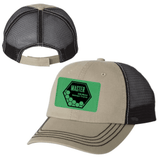 SCBA Trucker Hat With Leather Patch - Winks Design Studio,LLC