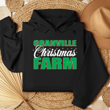 Granville Christmas Farm Front Pouch Hoodie - Winks Design Studio,LLC