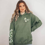 Have a Nice Daisy Front Pouch Hoodie - Winks Design Studio,LLC