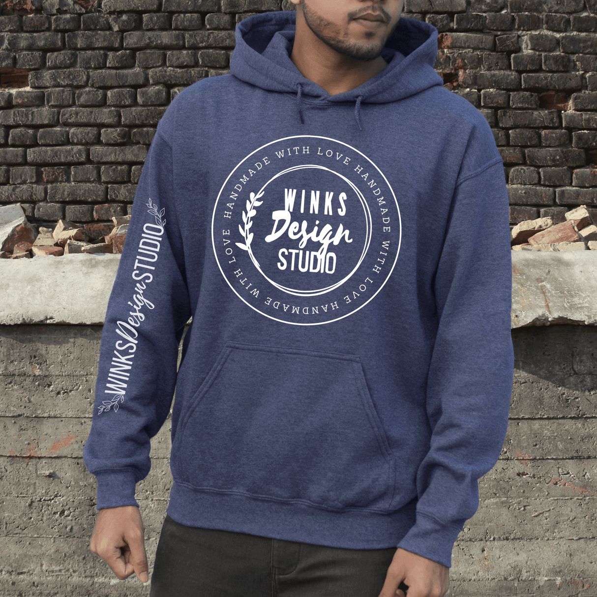 WDS Logo Front Pouch Hoodie - Winks Design Studio,LLC