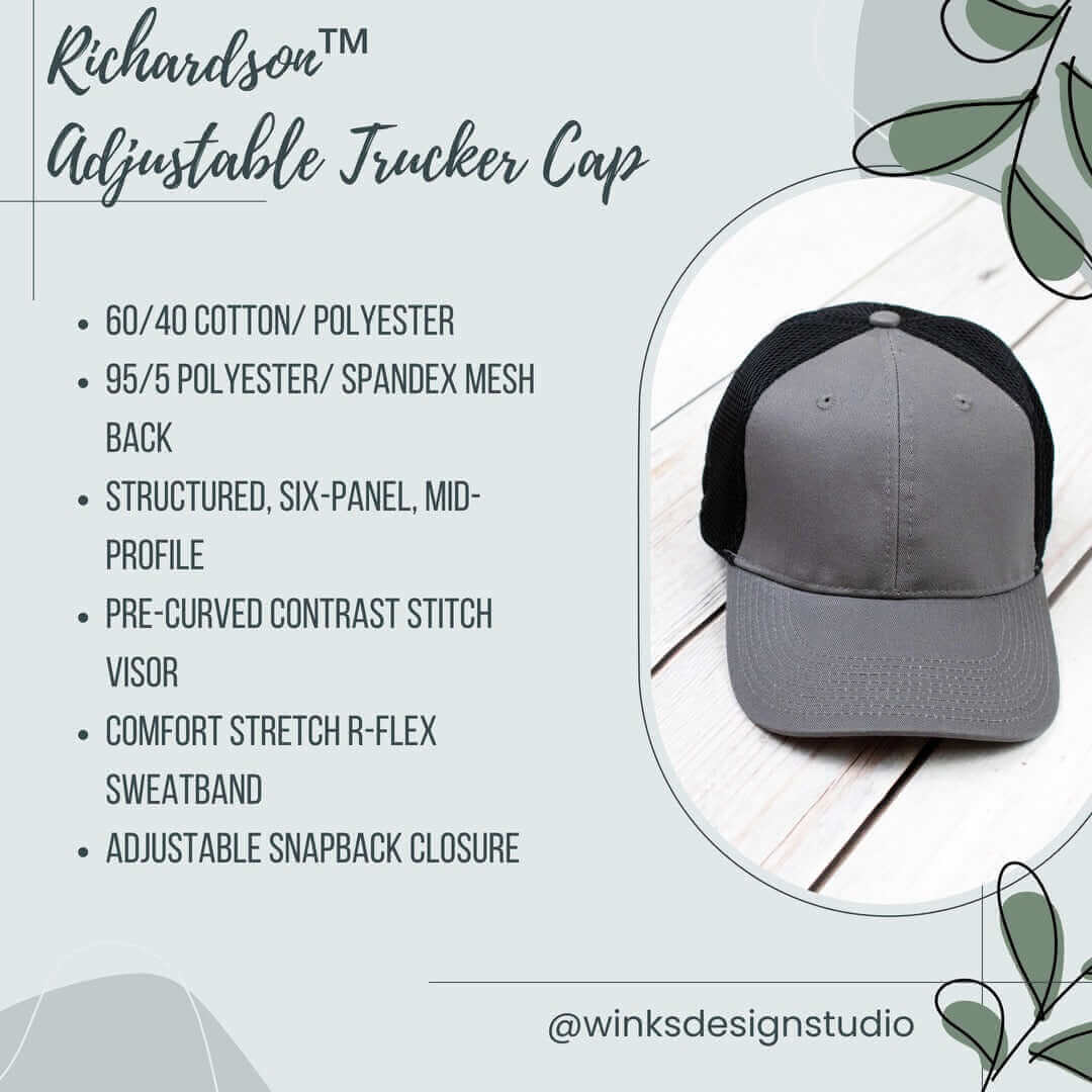 Oxford Oaks Distillery Leather Patch Hat - Winks Design Studio,LLC