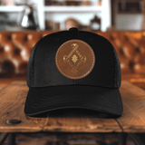 Oxford Oaks Distillery Leather Patch Hat - Winks Design Studio,LLC