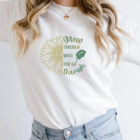 Grow Through What You Go Through Long Sleeve - Winks Design Studio,LLC