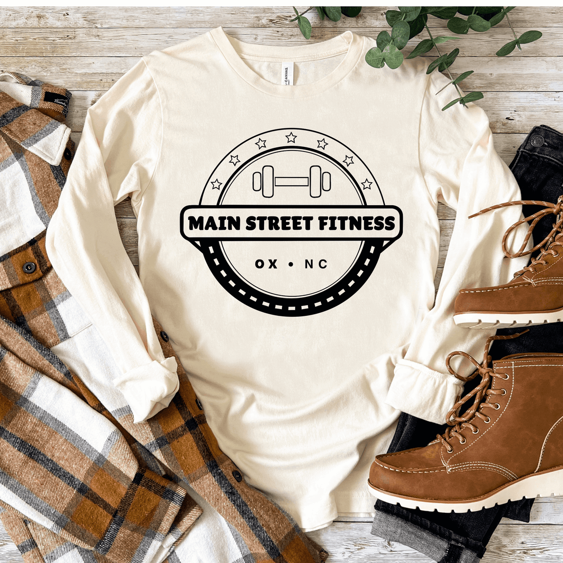 Main Street Fitness Long Sleeve - Winks Design Studio,LLC