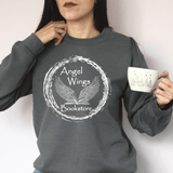 Angel Wings Bookstore Circular Long Sleeve - Winks Design Studio,LLC