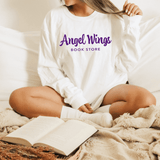 Angel Wings Bookstore Horizontal Long Sleeve - Winks Design Studio,LLC