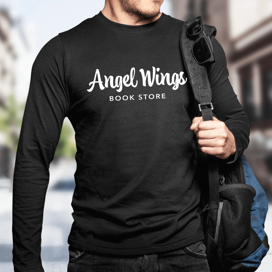 Angel Wings Bookstore Horizontal Long Sleeve - Winks Design Studio,LLC