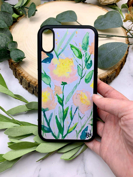 Watercolor Flowers iPhone Case - Winks Design Studio,LLC