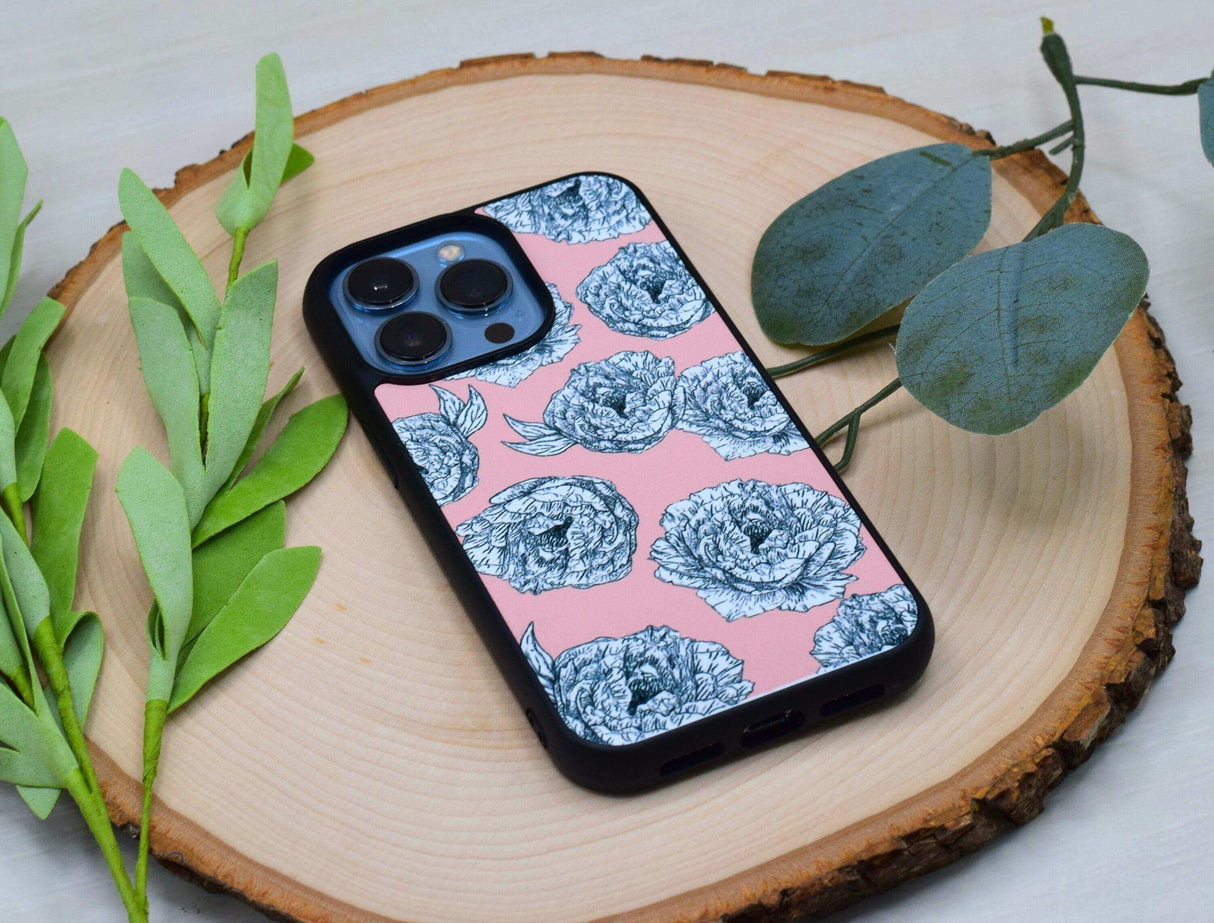 Peonies Phone Cover for iPhone 14,13,12,11,X,XR - Winks Design Studio,LLC