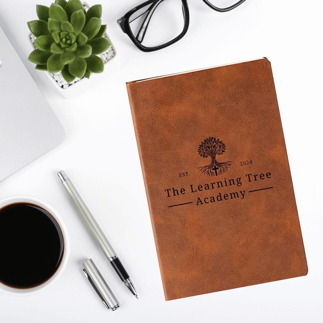 The Learning Tree Academy Leather Journal - Winks Design Studio,LLC