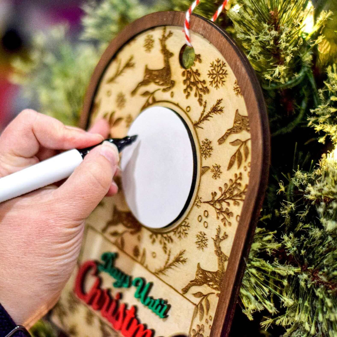 Reindeer Christmas Countdown Sign - Winks Design Studio,LLC