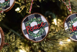 Customizable Christmas Wreath Ornament - Winks Design Studio,LLC