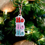 HoHoHo Wood Engraved Ornament - Winks Design Studio,LLC