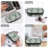 Monstera Leaves Large Capacity Pencil Case - Winks Design Studio,LLC