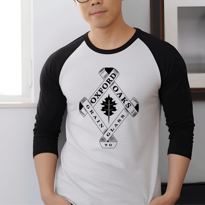 Oxford Oaks Distillery Raglan - Winks Design Studio,LLC
