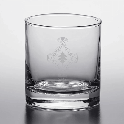 Oxford Oaks Distillery Rocks Glass - Winks Design Studio,LLC