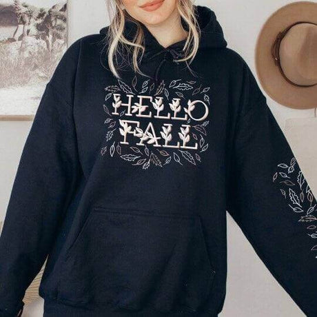 Hello Fall Hoodie - Winks Design Studio,LLC