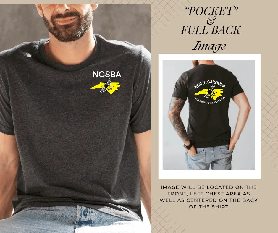Small yellow NCSBA short sleeve T-shirt by Winks Design Studio, LLC, featuring a comfortable fit and casual style.
