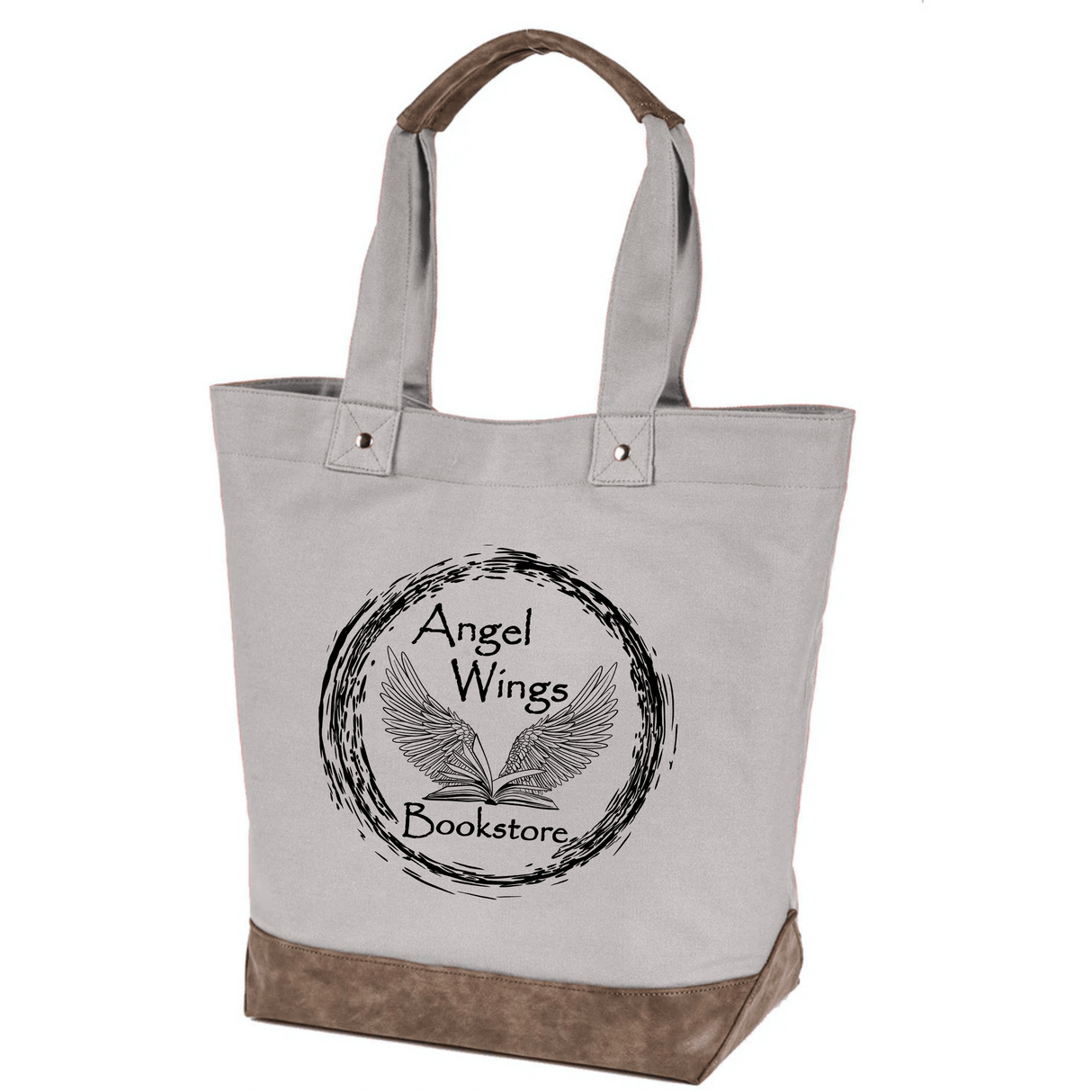 Angel Wings Bookstore Canvas Resort Tote - Winks Design Studio,LLC