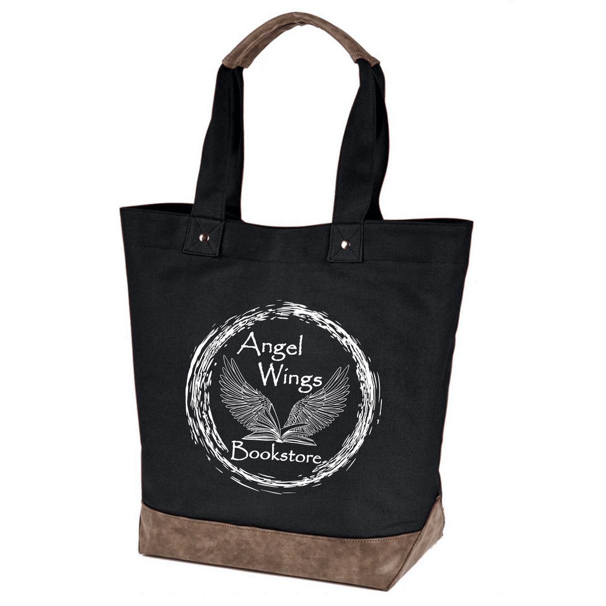 Angel Wings Bookstore Canvas Resort Tote - Winks Design Studio,LLC