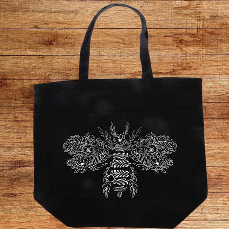 Flower Bee Tote Bag - Winks Design Studio,LLC