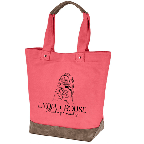 Lydia Crouse Canvas Resort Tote - Winks Design Studio,LLC