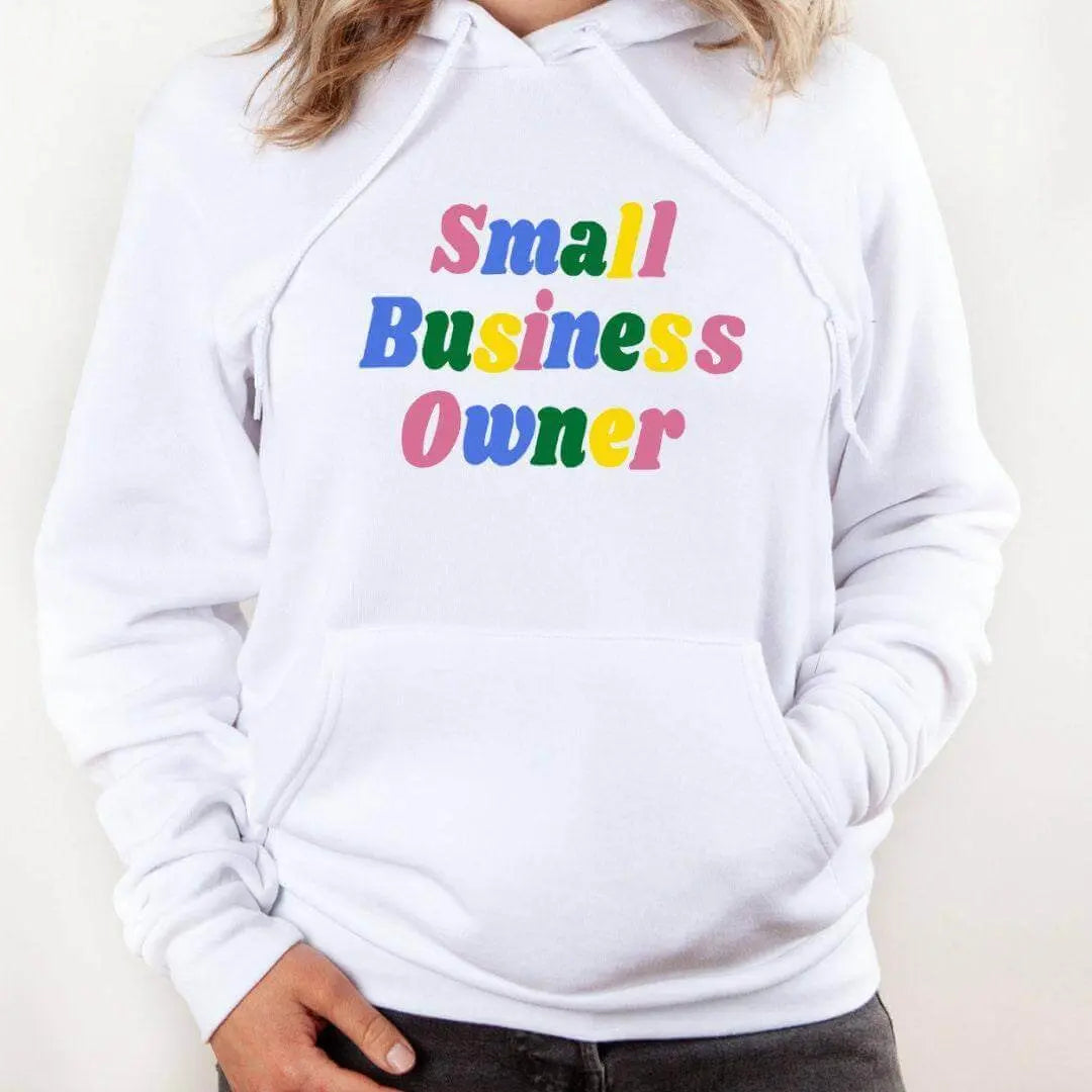 Black Small Business Owner Colored Sweatshirt by Winks Design Studio, LLC, featuring a comfortable fit and vibrant design.
