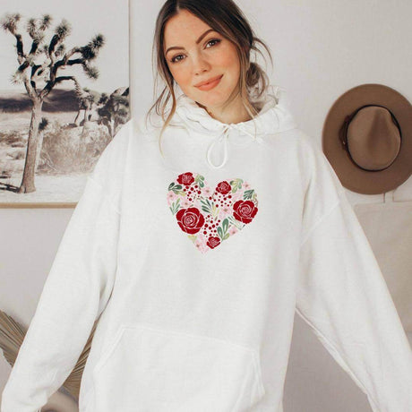 Flower Heart Sweatshirt - Winks Design Studio,LLC