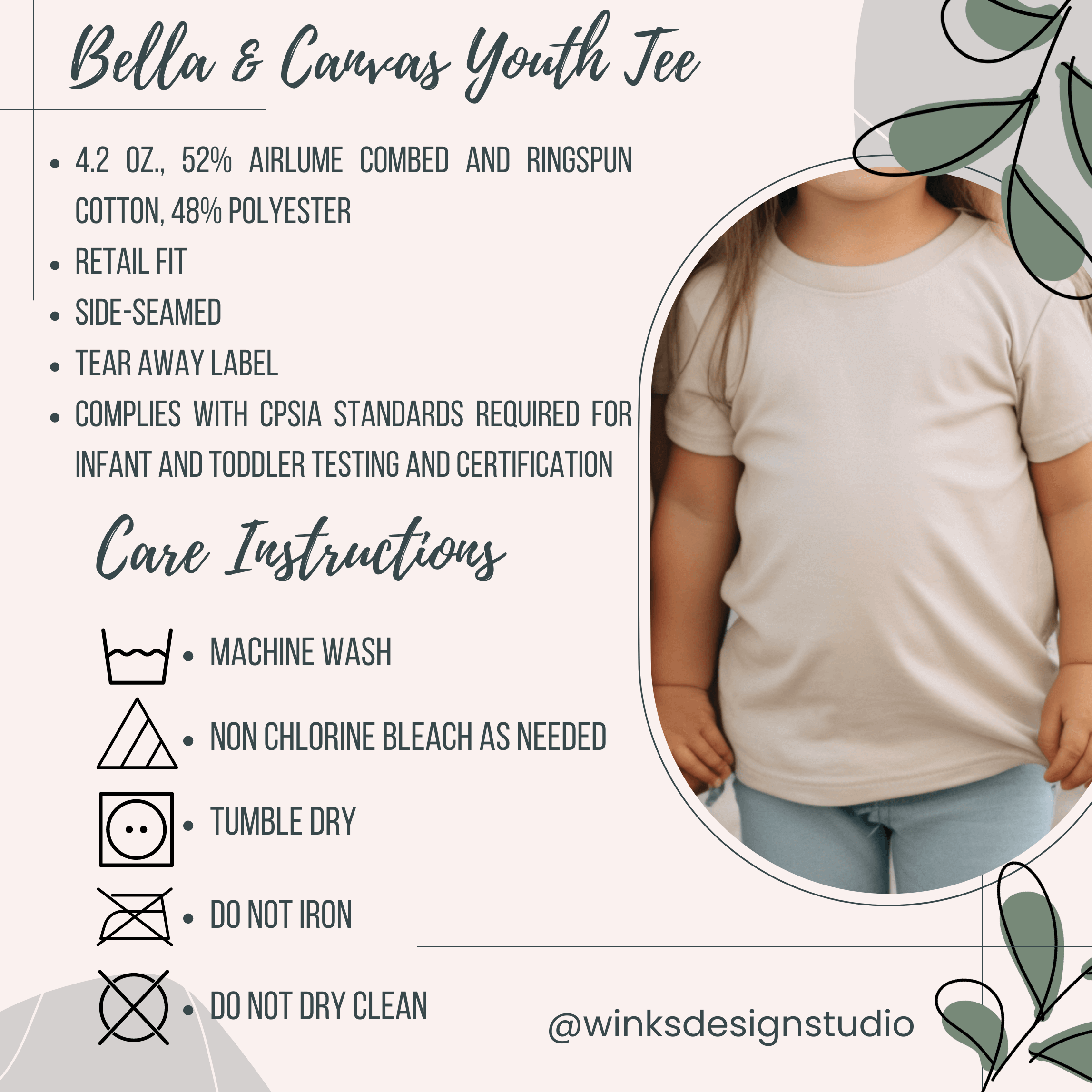 Lydia Crouse Photography Youth T-Shirt - Winks Design Studio,LLC