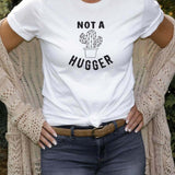 Not A Hugger Funny Cactus T-Shirt - Winks Design Studio,LLC