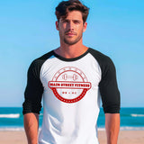 Main Street Fitness Raglan Baseball T-Shirt - Winks Design Studio,LLC