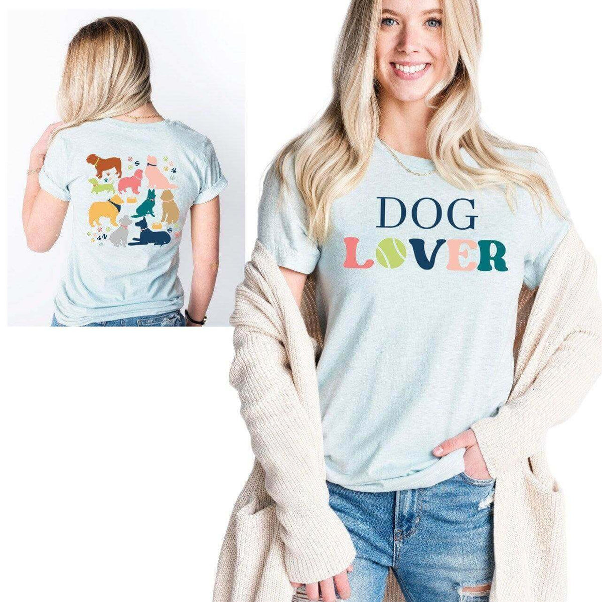 Dog Lover T-shirt by Winks Design Studio, LLC featuring a small dog graphic, casual fit, perfect for dog enthusiasts.