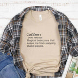 Funny Coffee Definition T-Shirt - Winks Design Studio,LLC