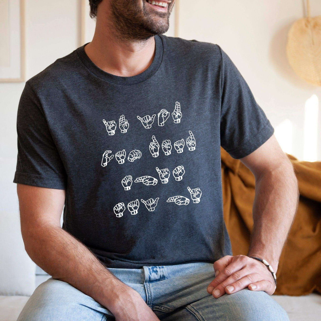 "If You Can Read This, Say Hi" ASL T-Shirt - Winks Design Studio,LLC