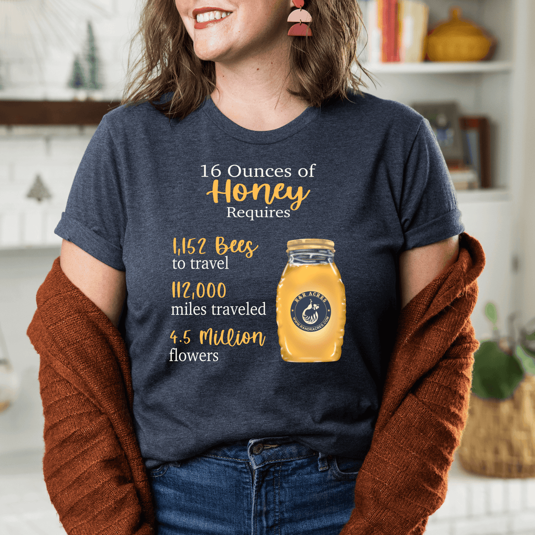 R &amp; R Short Sleeve T-shirt - Honey Statistics - Winks Design Studio,LLC