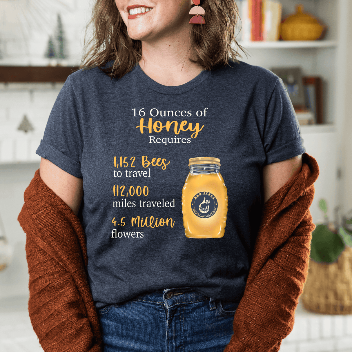 R & R Short Sleeve T-shirt - Honey Statistics - Winks Design Studio,LLC