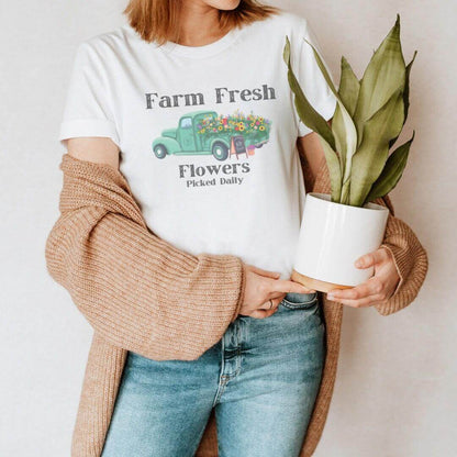 Vintage Flower Truck T-Shirt - Winks Design Studio,LLC