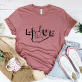 I Love You - ASL Love Shirt - Winks Design Studio,LLC