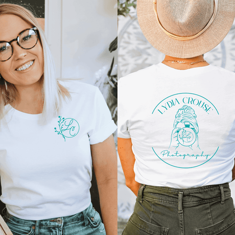 Lydia Crouse Pocket logo Short Sleeve T-shirt - Winks Design Studio,LLC