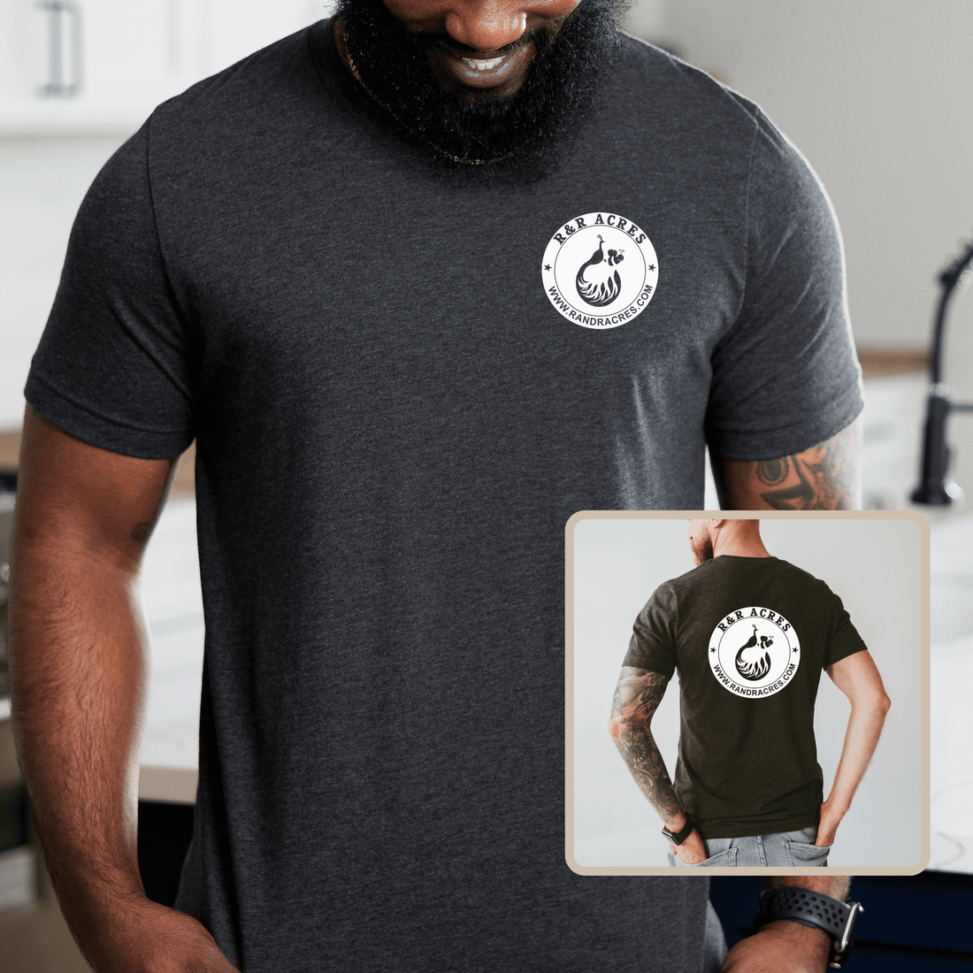 R &amp; R Short Sleeve T-shirt - Pocket/Full Back Design - Winks Design Studio,LLC