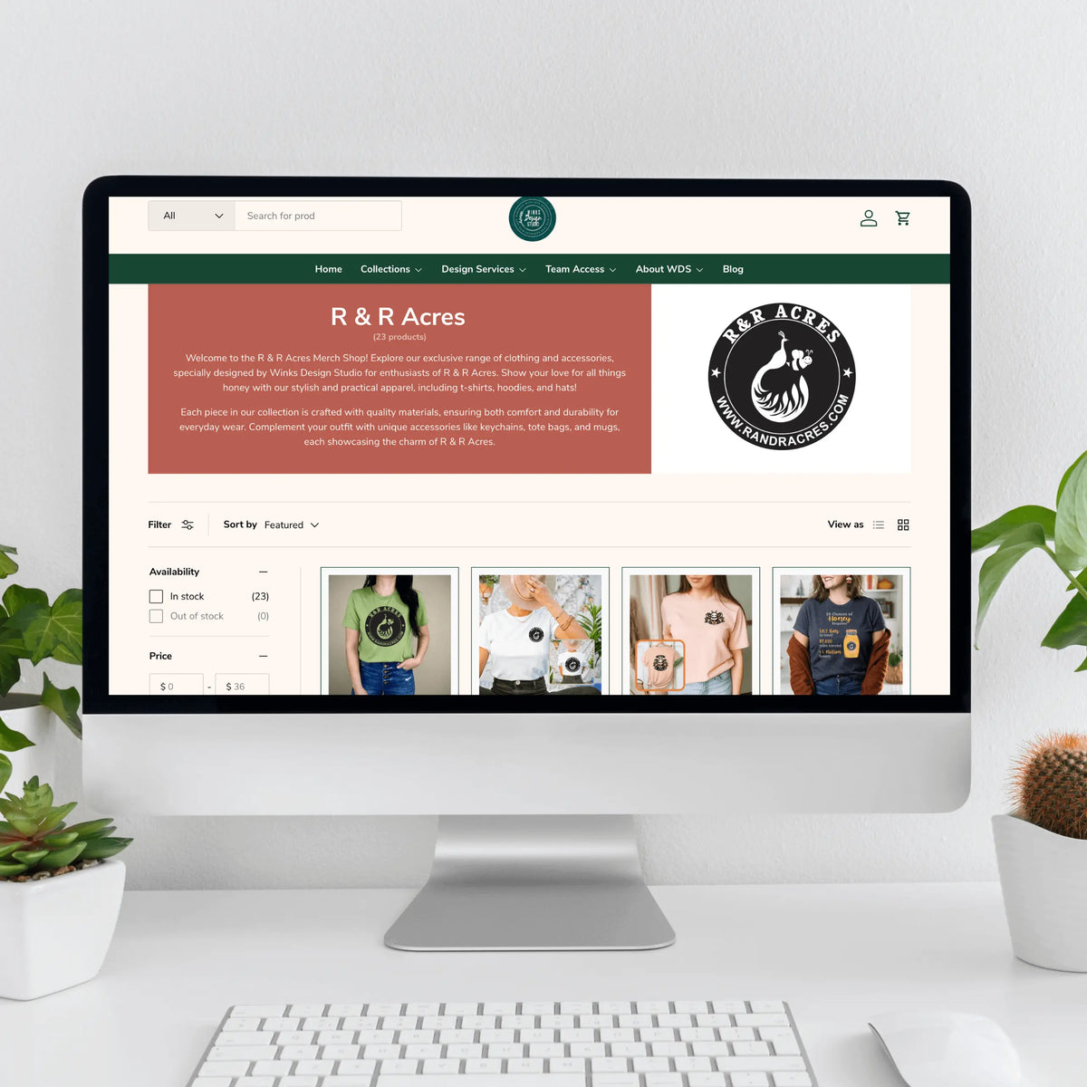 Team Access page created by Winks Design Studio, LLC, showcasing a professional team access interface with a clean layout.