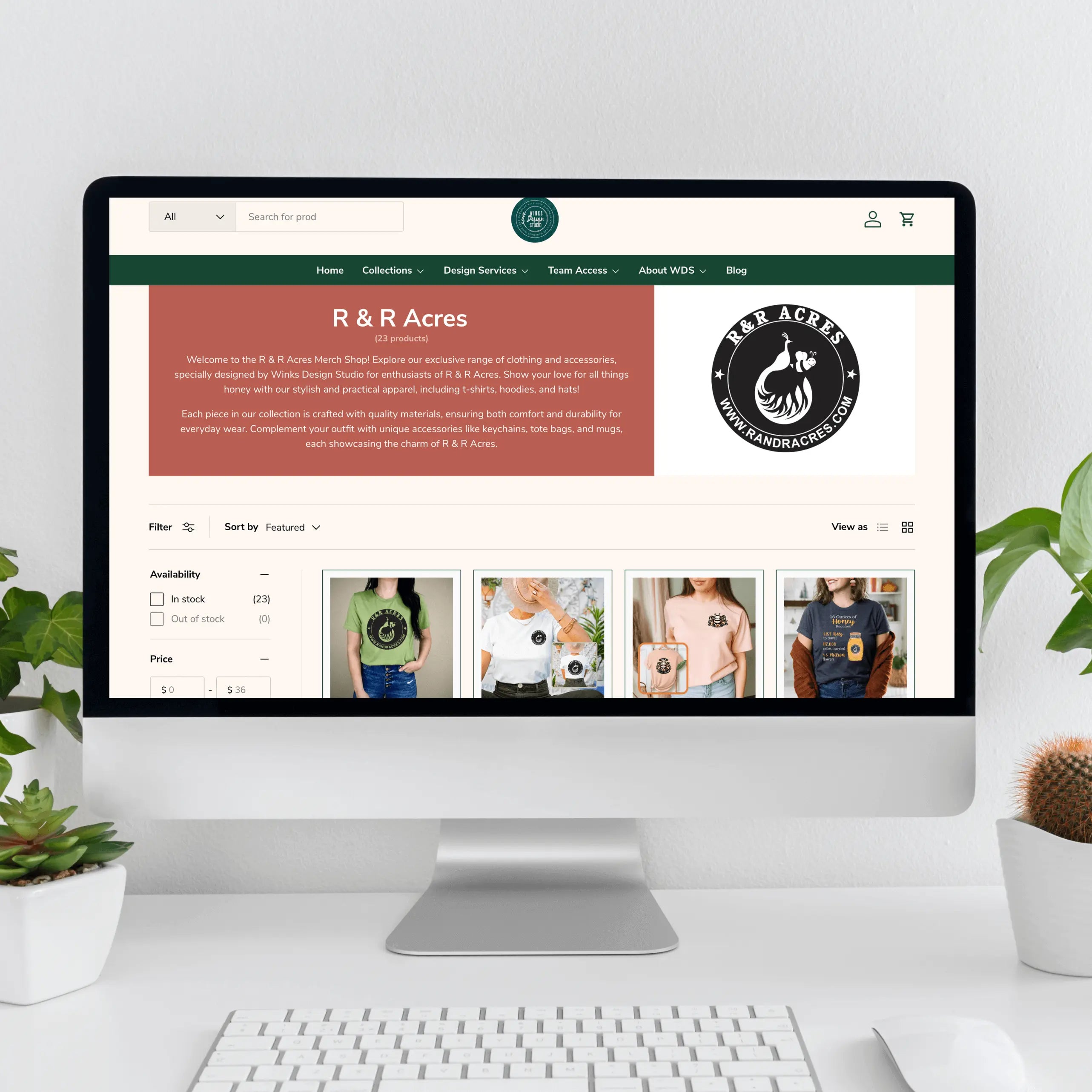 Team Access page created by Winks Design Studio, LLC, showcasing a professional team access interface with a clean layout.