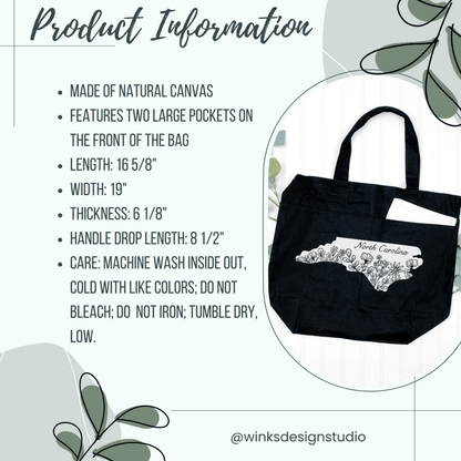 R &amp; R Canvas Tote Bag- Multiple Designs - Winks Design Studio,LLC