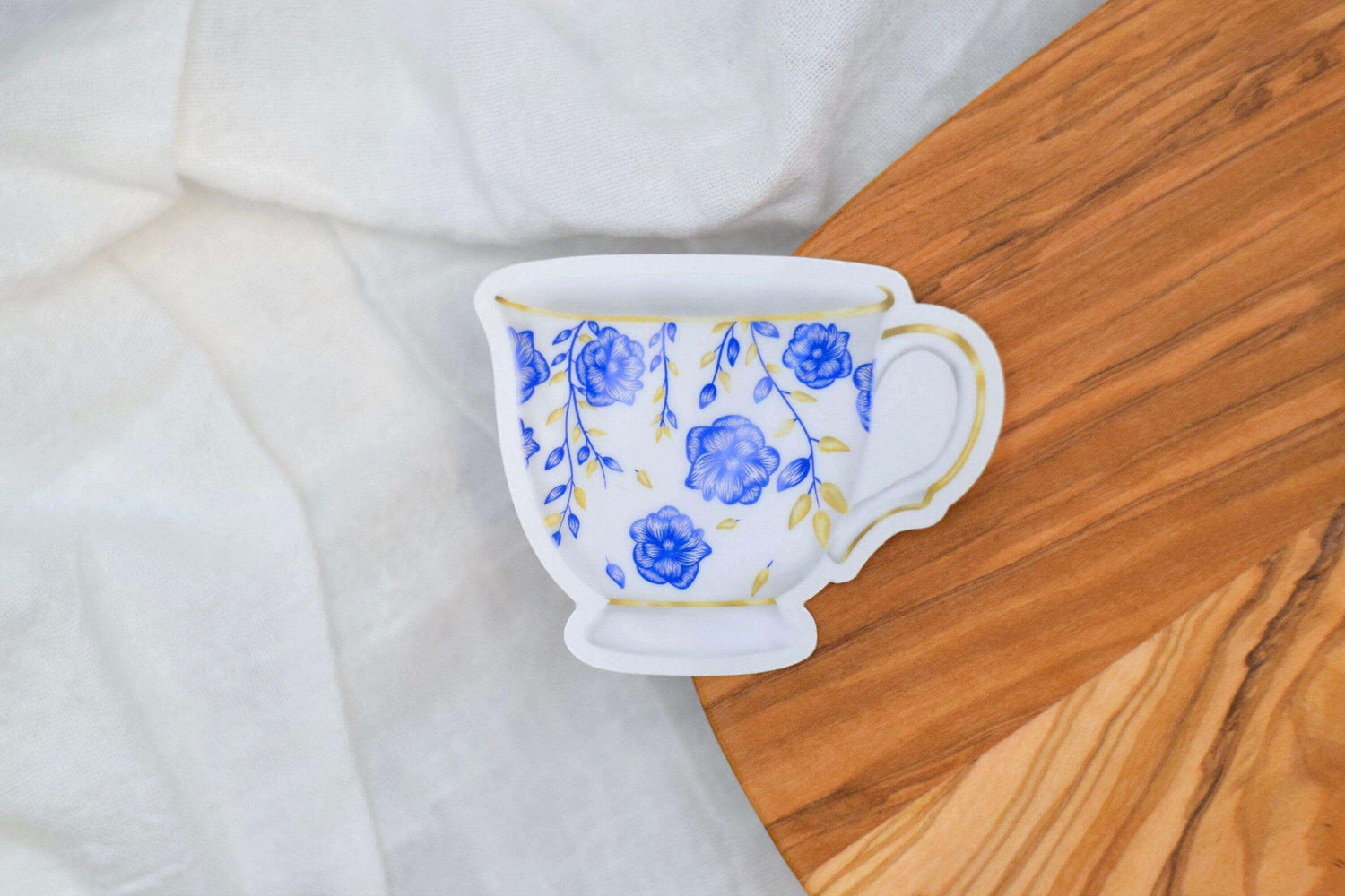 Floral Vintage Tea Cup - Winks Design Studio,LLC